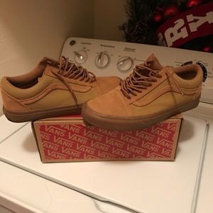 brown suede vans shoes